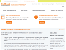 Tablet Screenshot of cellcept.com